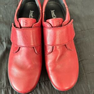 Joseph’s Seibel- woman’s Red Shoes size 9 - leather uppers- Velcro strap-